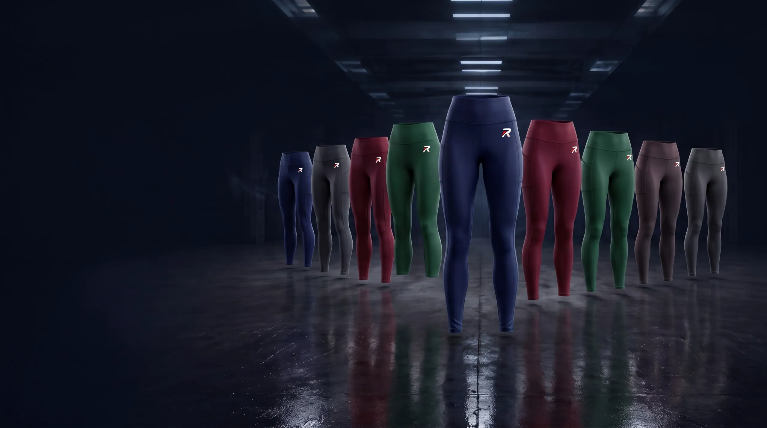 Leggings garments in a players' tunnel