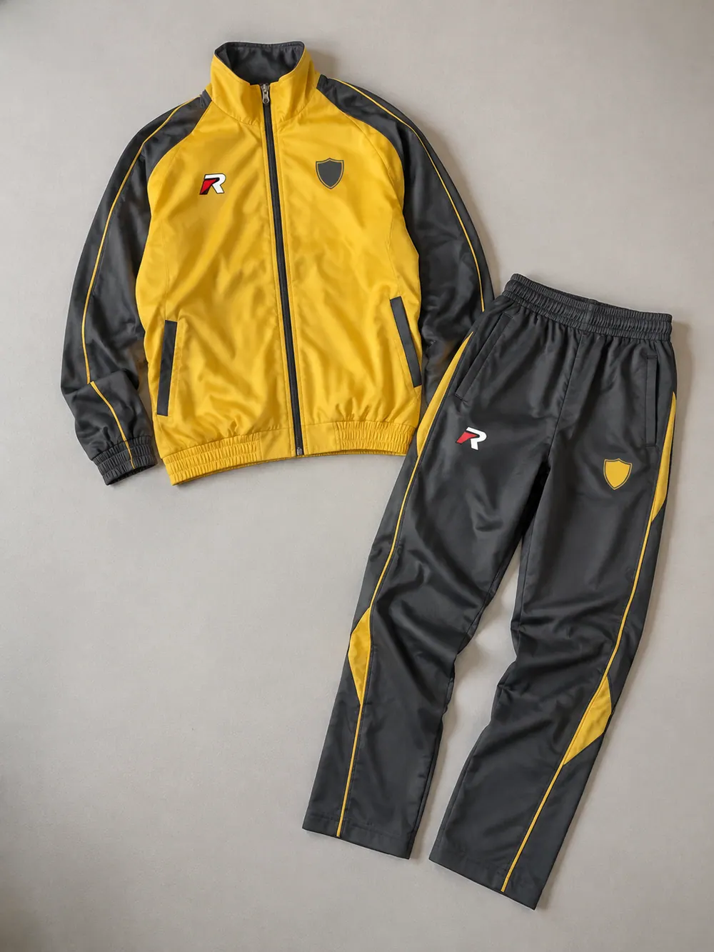 Tracksuit, flat lay