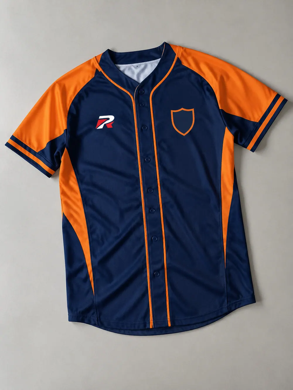 BP (batting practice) jersey, sublimated, flat lay