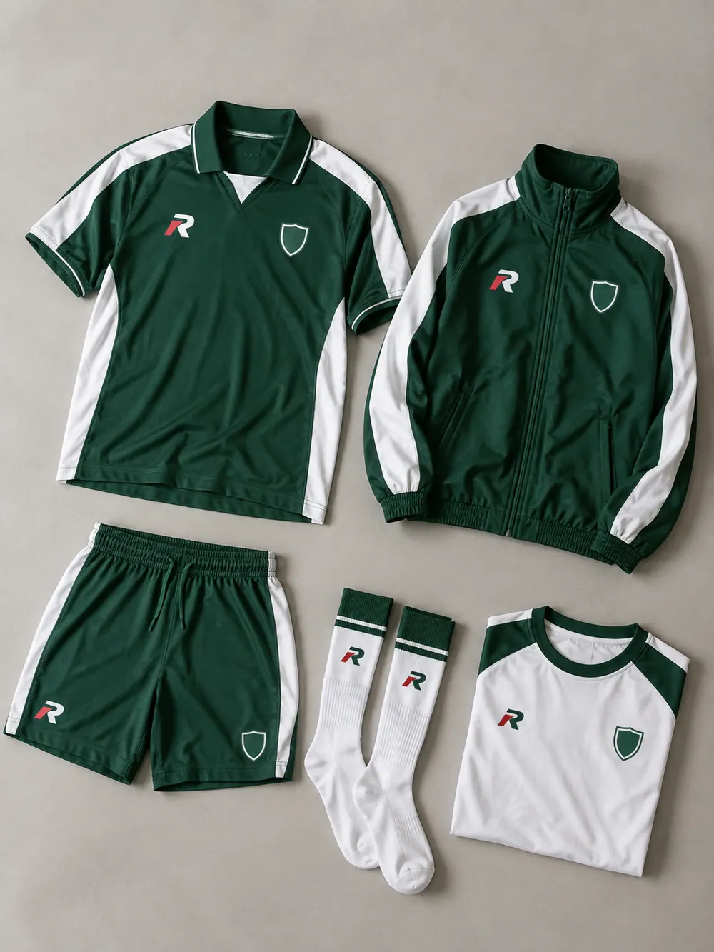 Colourway variants, flat lay