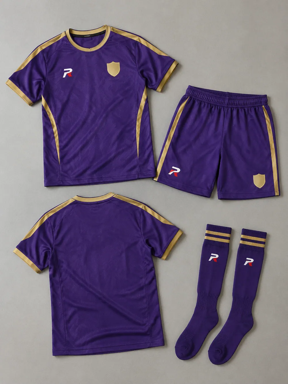 Name/number proof, flat lay