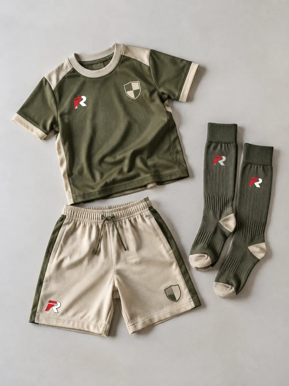 Kids’ kit, flat lay