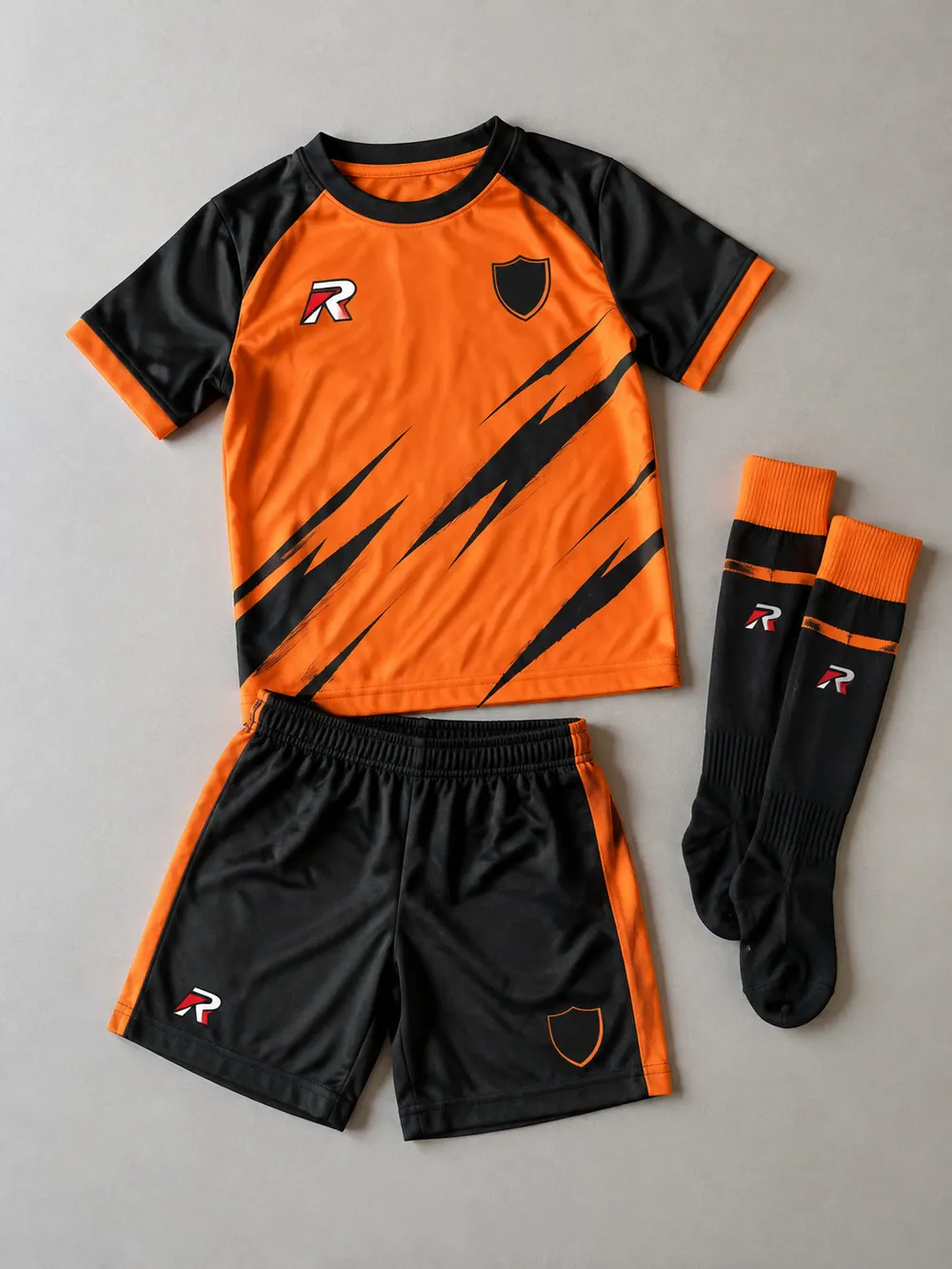 Orange/black youth kit