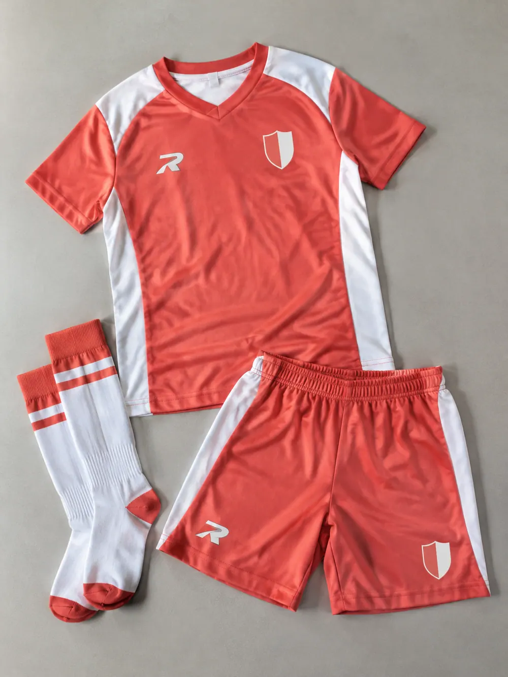 DTF printing on a youth kit, flat lay