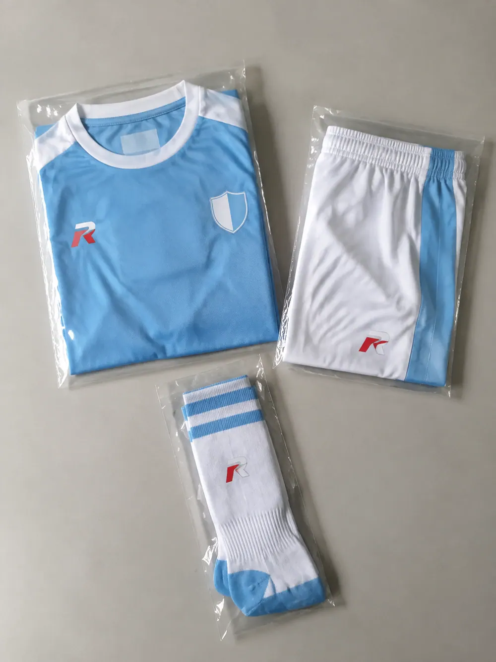 Folded kit in polybag