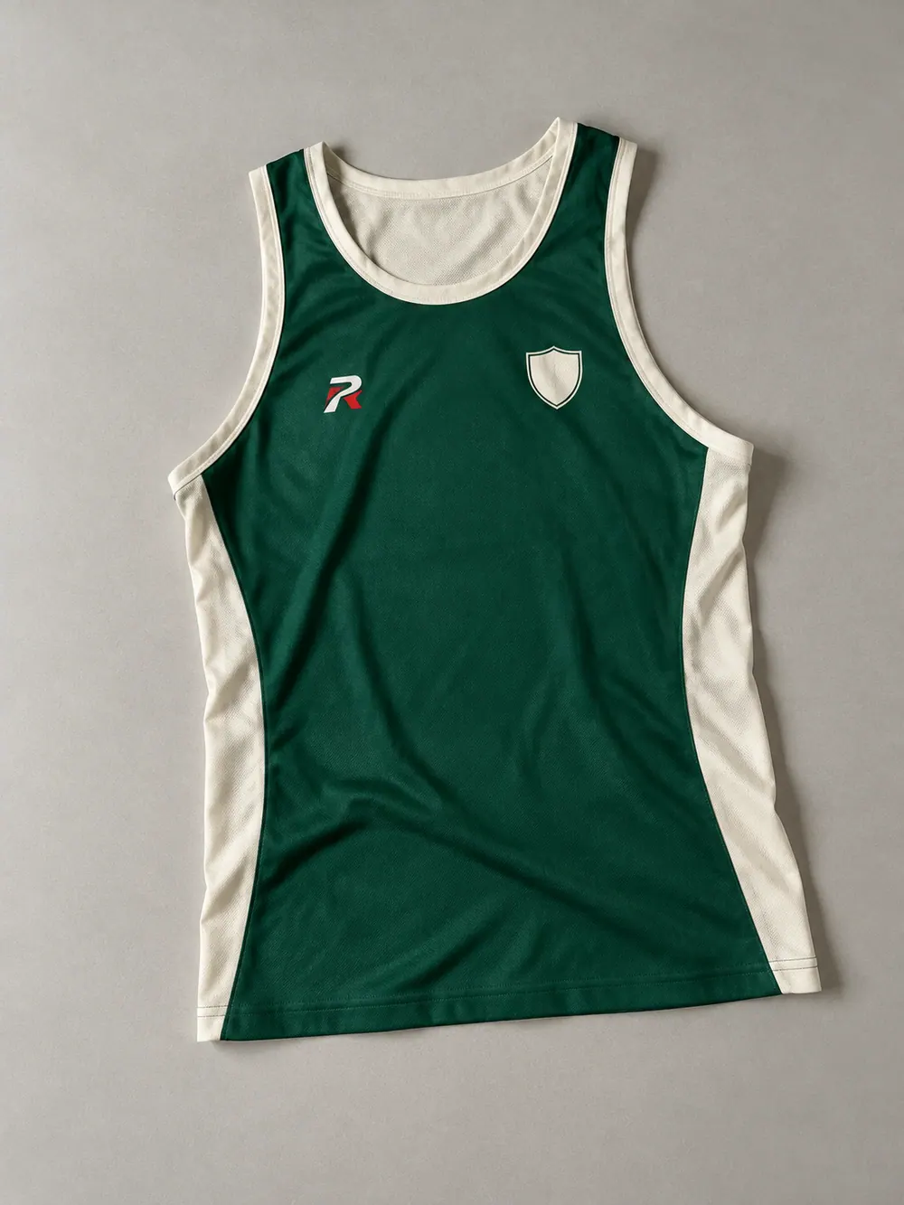 Men’s training tank, flat lay