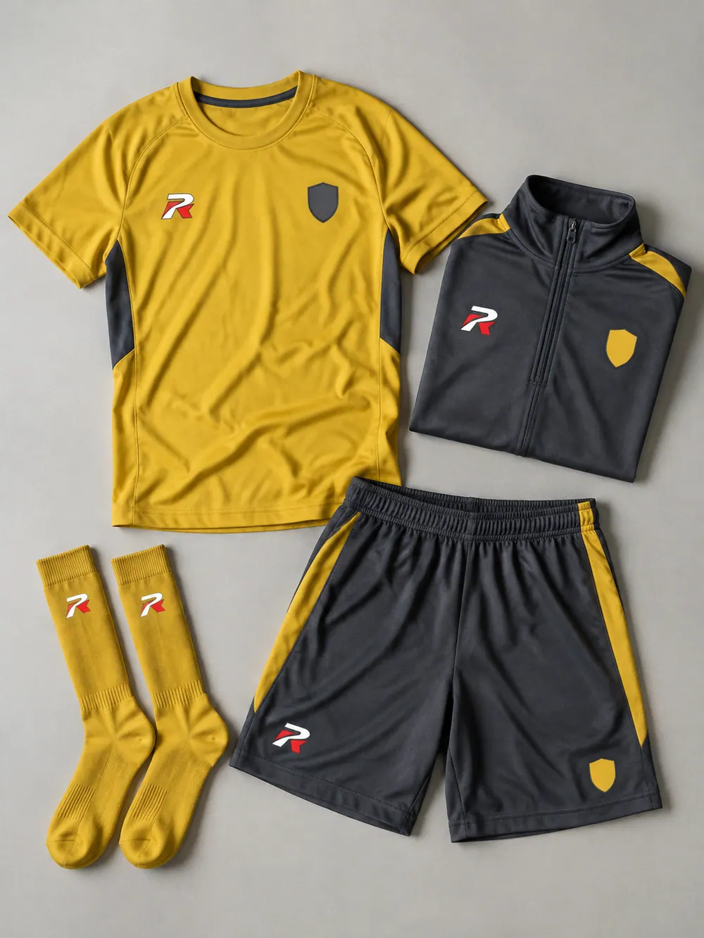 Heat transfer & vinyl on a youth kit, flat lay