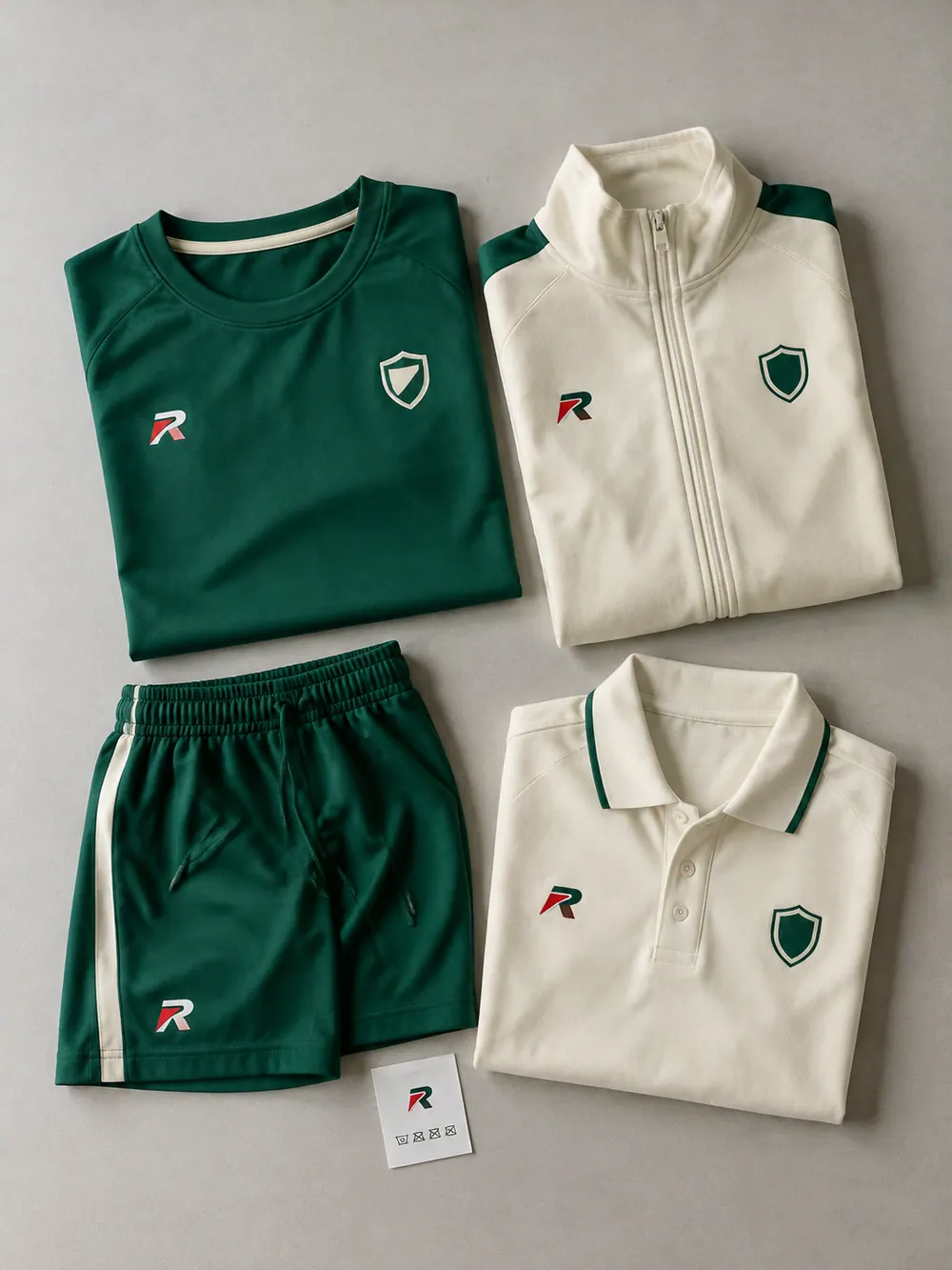 Care label, flat lay