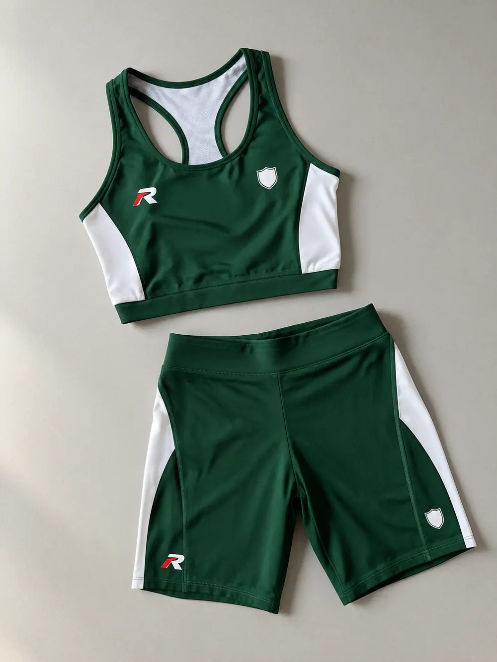 Women’s crop and half tights, flat lay