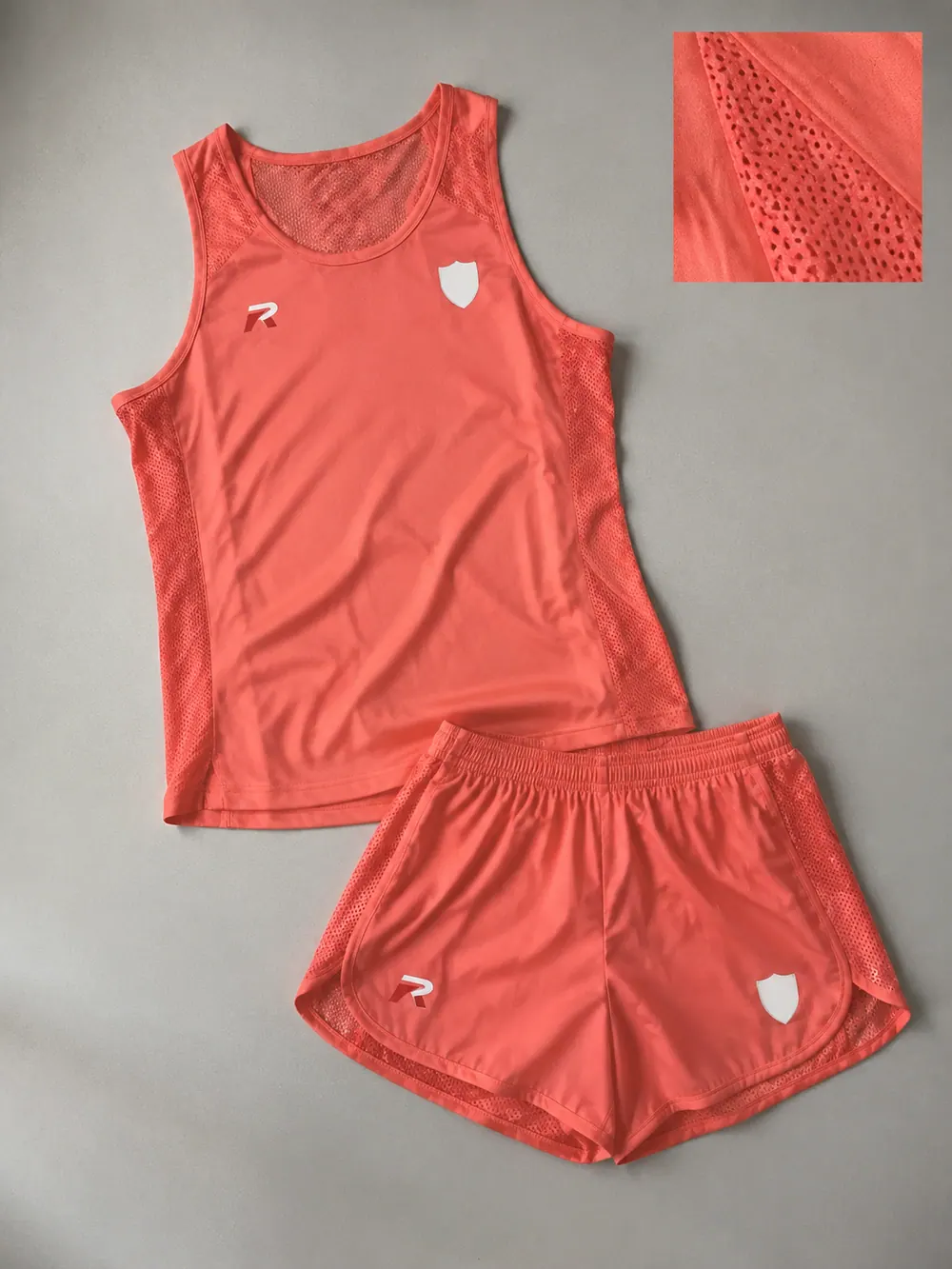 Mesh panel close-up, flat lay