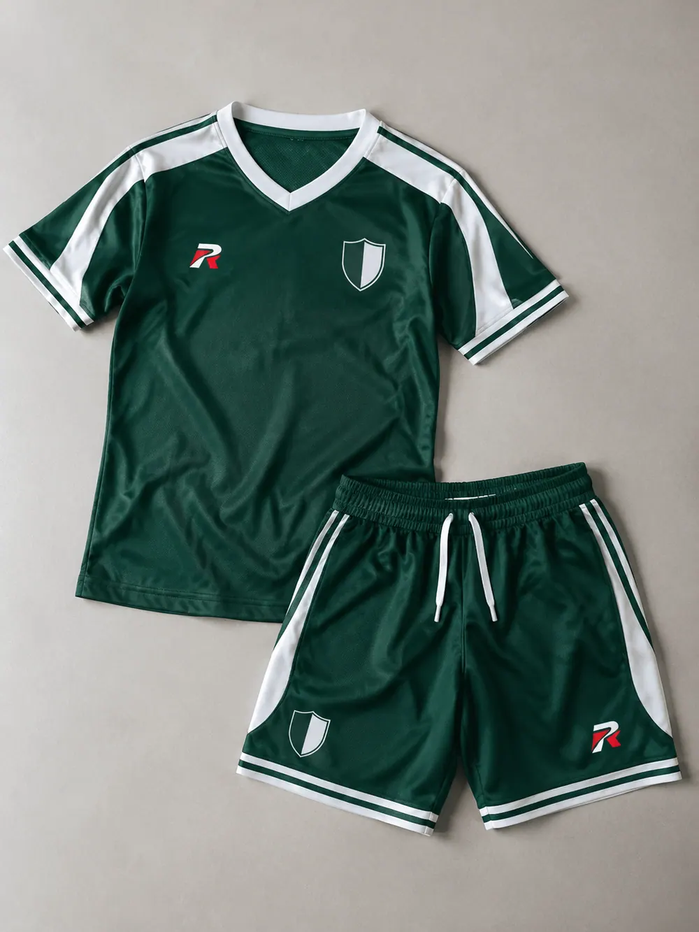 Special finishes on shorts / waistband, flat lay