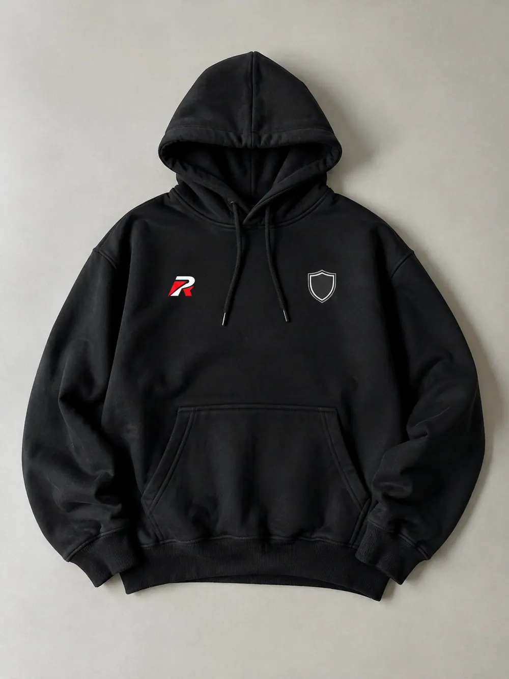 Black oversized hoodie