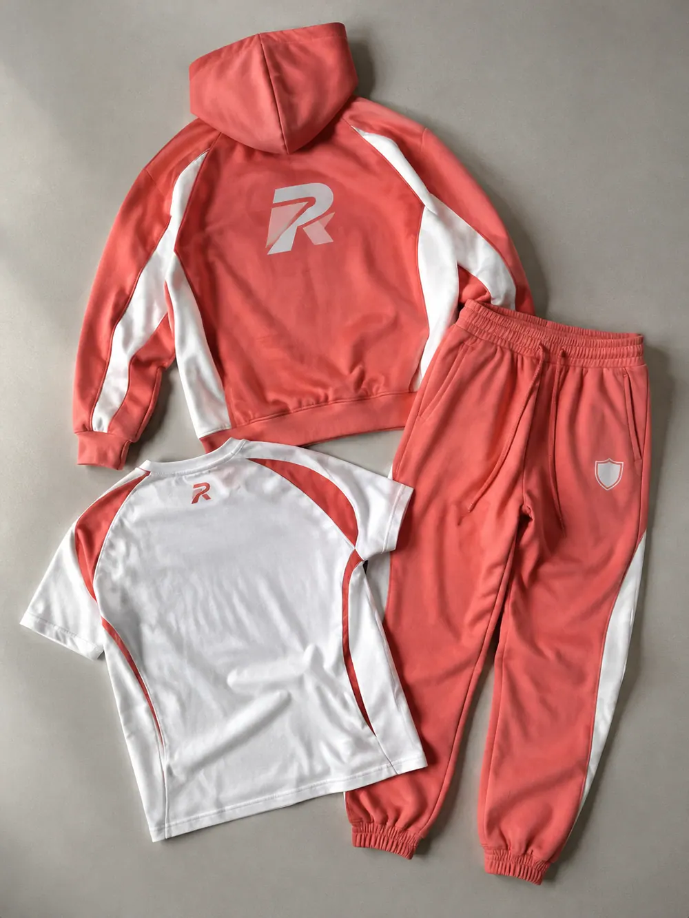 Back print view, flat lay