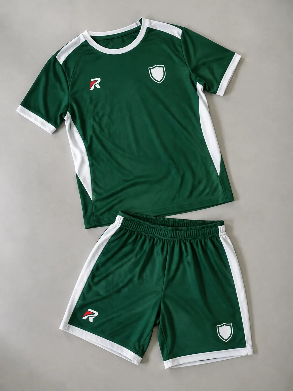 Sublimation on shorts / waistband, flat lay