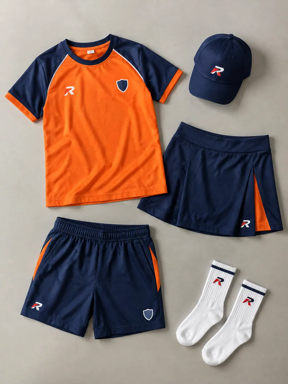 Junior set, flat lay